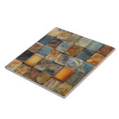 Faux Relief Floor Pebbles Earth Tone Home Decor Tegeltje (Zijkant)