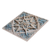 Faux Relief Floral Moroccan Tegel Home Decor Accen Tegeltje (Zijkant)