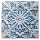 Faux Relief Floral Moroccan Tegel Home Decor Accen Tegeltje (Voorkant)