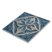 Faux Relief Floral Moroccan Tegel Home Decor Accen Tegeltje (Zijkant)