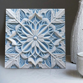 Faux Relief Floral Moroccan Tegel Home Decor Accen Tegeltje