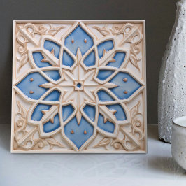 Faux Relief Floral Moroccan Tegel Home Decor Accen Tegeltje