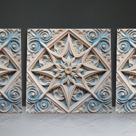 Faux Relief Floral Moroccan Tegel Home Decor Accen Tegeltje