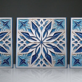Faux Relief Floral Moroccan Tegel Home Decor Accen Tegeltje