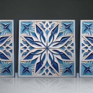 Faux Relief Floral Moroccan Tegel Home Decor Accen Tegeltje