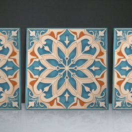 Faux Relief Floral Moroccan Tegel Home Decor Accen Tegeltje