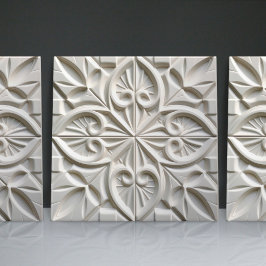 Faux Relief Floral Moroccan Tegel Home Decor Accen Tegeltje