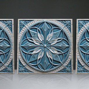 Faux Relief Floral Moroccan Tegel Home Decor Accen Tegeltje