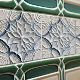 Faux Relief Floral Moroccan Tegel Home Decor Accen Tegeltje