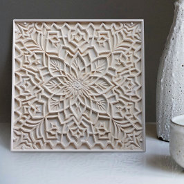 Faux Relief Floral Moroccan Tegel Home Decor Accen Tegeltje