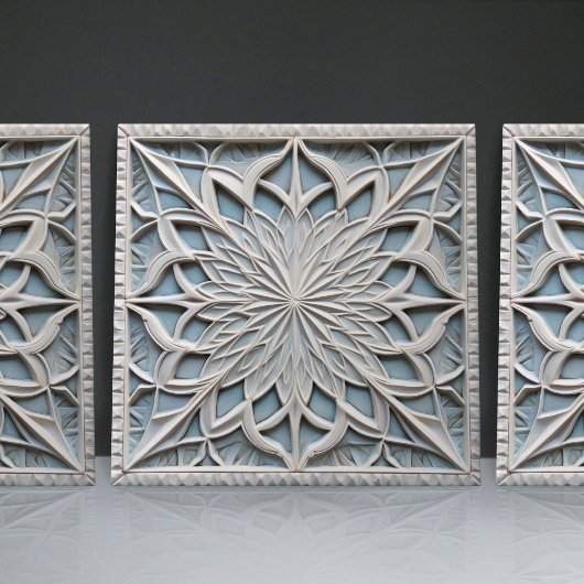 Faux Relief Floral Moroccan Tegel Home Decor Accen Tegeltje