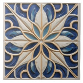 Faux Relief Floral Moroccan Tegel Home Decor Accen Tegeltje (Voorkant)