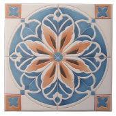 Faux Relief Floral Moroccan Tegel Home Decor Accen Tegeltje (Voorkant)