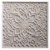 Faux Relief Floral Moroccan Tegel Home Decor Accen Tegeltje (Voorkant)