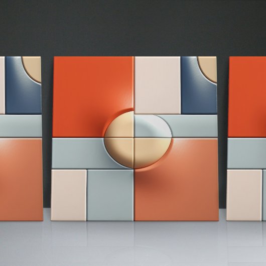 Faux Relief Glazed minimalistische illusie Home De Tegeltje