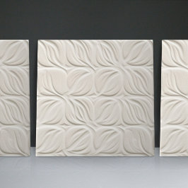 Faux Relief Glazed White Minimalist Home Decor Tegeltje