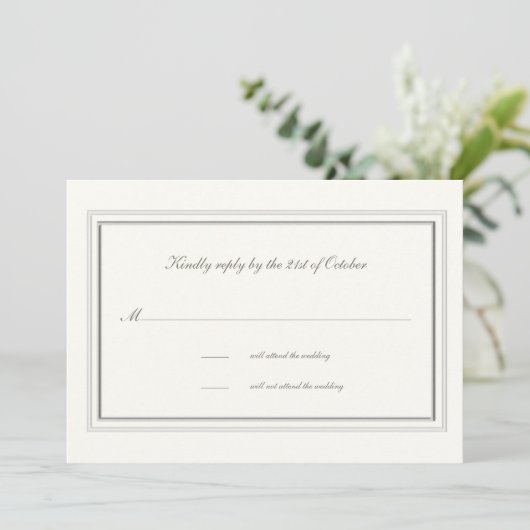 Faux reliëf Lijst Pearl Formele bruiloft reactie (Staand voorkant)