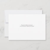 Faux reliëf orchidee inkt elegante bruiloft dank u bedankkaart (Achterkant)