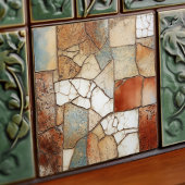 Faux Relief Terracotta Floor Earth Tone Home Decor Tegeltje