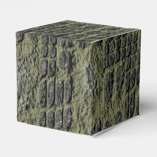 Faux reptielenhuid bedankdoosjes (Achterkant)