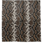 Faux Reticated Python Snake Skin Showgordijn Douchegordijn (Voorkant)