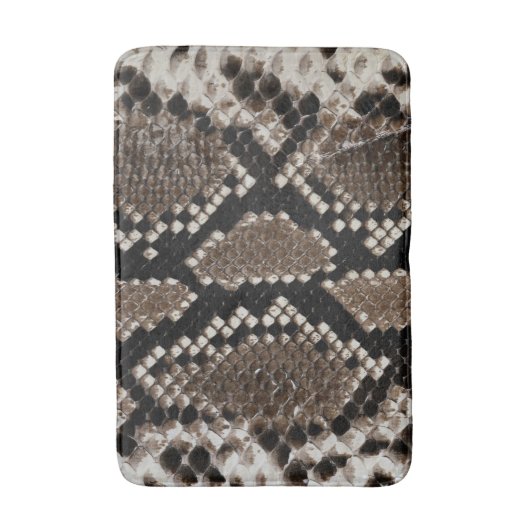 Faux Reticulate Python Bathroom Mat (Voorkant Verticaal)