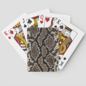 Faux Reticulate Python Snakeskin Pokerkaarten (Achterkant)