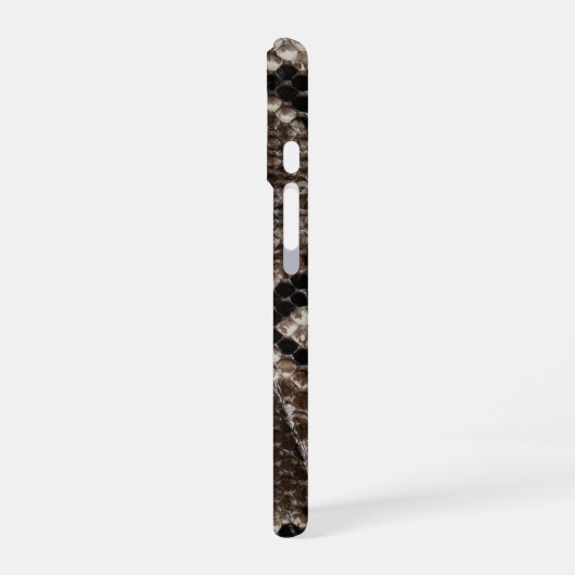 Faux Reticulated Python Snake Skin iPhone 16 Hoesje (Linkerkant)