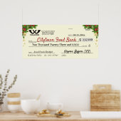 Faux reuzenliefdadigheidscontrole kerstheilige ste poster (Keuken)