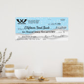 Faux reuzenliefdadigheidscontrole kerstsneeuwvlokk poster (Keuken)