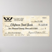 Faux reuzenliefdadigheidscontrole kerstsneeuwvlokk poster (Voorkant)