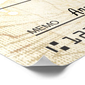 Faux reuzenliefdadigheidscontrole kerstsneeuwvlokk poster (Hoek)