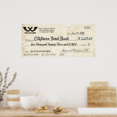 Faux reuzenliefdadigheidscontrole kerstsneeuwvlokk poster (Keuken)