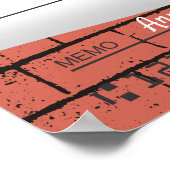 Faux reuzenliefdadigheidscontrole kerstsneeuwvlokk poster (Hoek)