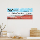 Faux reuzenliefdadigheidscontrole kerstsneeuwvlokk poster (Keuken)