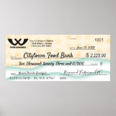 Faux reuzenliefdadigheidscontrole kerstsneeuwvlokk poster (Voorkant)