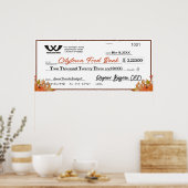 Faux reuzenliefdadigheidscontrole najaar herfst Th Poster (Keuken)