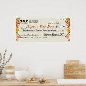 Faux reuzenliefdadigheidscontrole najaar herfst Th Poster (Keuken)