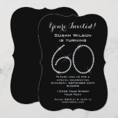 Faux Rhinestone 60th Birthday Kaart (Voorkant / Achterkant)