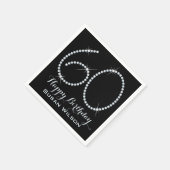 Faux Rhinestone 60th Birthday Servetten (Hoek)