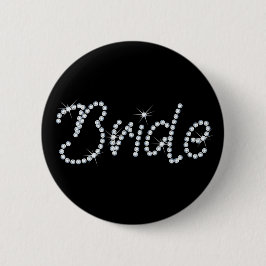 Faux Rhinestone Bride Ronde Button 5,7 Cm