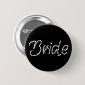 Faux Rhinestone Bride Ronde Button 5,7 Cm (Voorkant /achterkant)