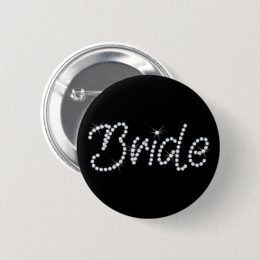 Faux Rhinestone Bride Ronde Button 5,7 Cm (Voorkant /achterkant)