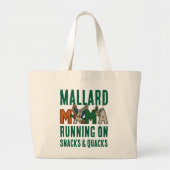 Faux Rhinestone MALLARD MAMA Grote Tote Bag (Voorkant)
