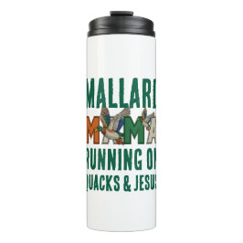 Faux Rhinestone MALLARD MAMA Thermosbeker