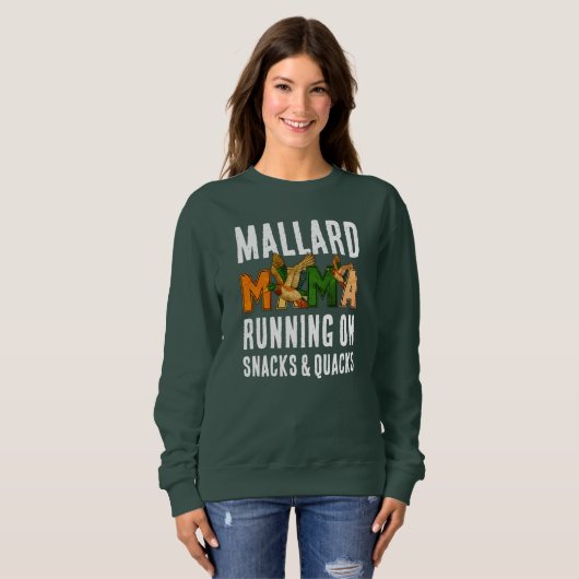Faux Rhinestone MALLARD MAMA Trui (Voorkant volledig)