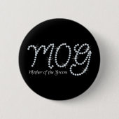 Faux Rhinestone MOTG Ronde Button 5,7 Cm (Voorkant)