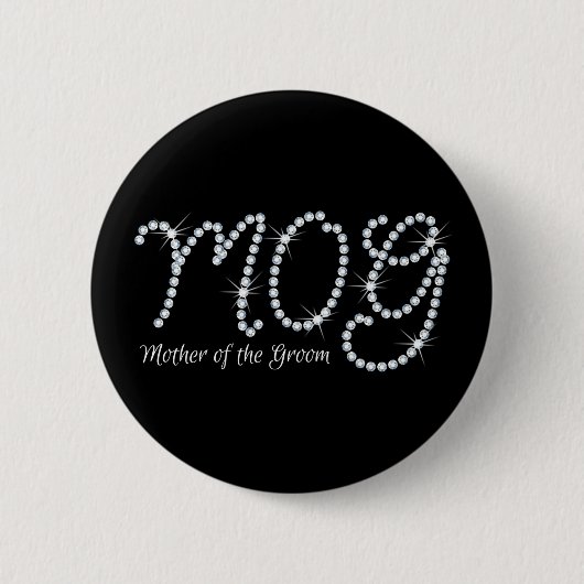 Faux Rhinestone MOTG Ronde Button 5,7 Cm (Voorkant)