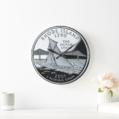 Faux Rhode Island State Quarter Clock Grote Klok (Huis)