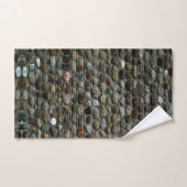 Faux Rock Mosaic Pattern Bad Handdoek (Handdoek)